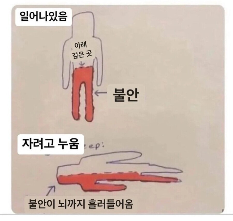 밤에 자려고 누우면 불안해지는 이유 | 인스티즈