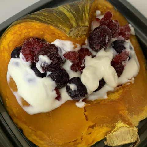 다이어터든 아니든 똥손도 가능한 아밤요(아이스 밤(단)호박 요거트🍠🥛) 준비물 2개 | 인스티즈