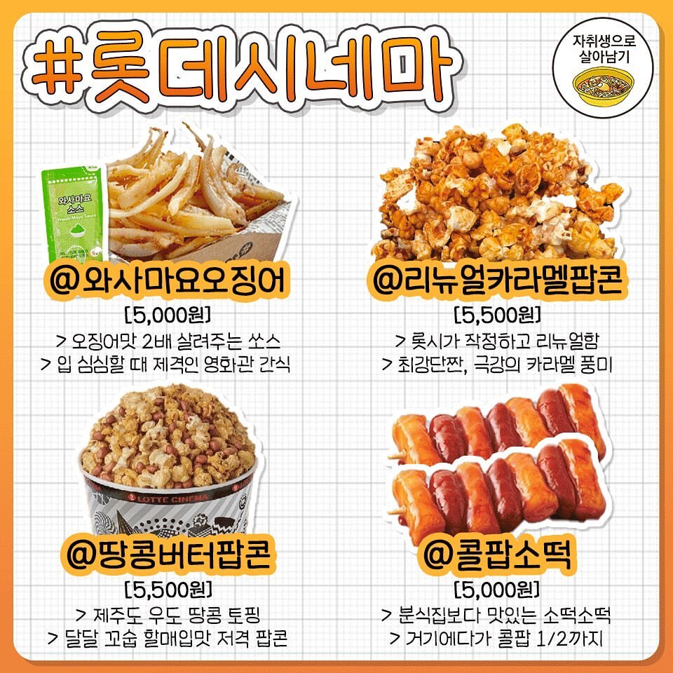 영화관별 필수 꿀맛 간식 완벽 깔끔 총정리 | 인스티즈