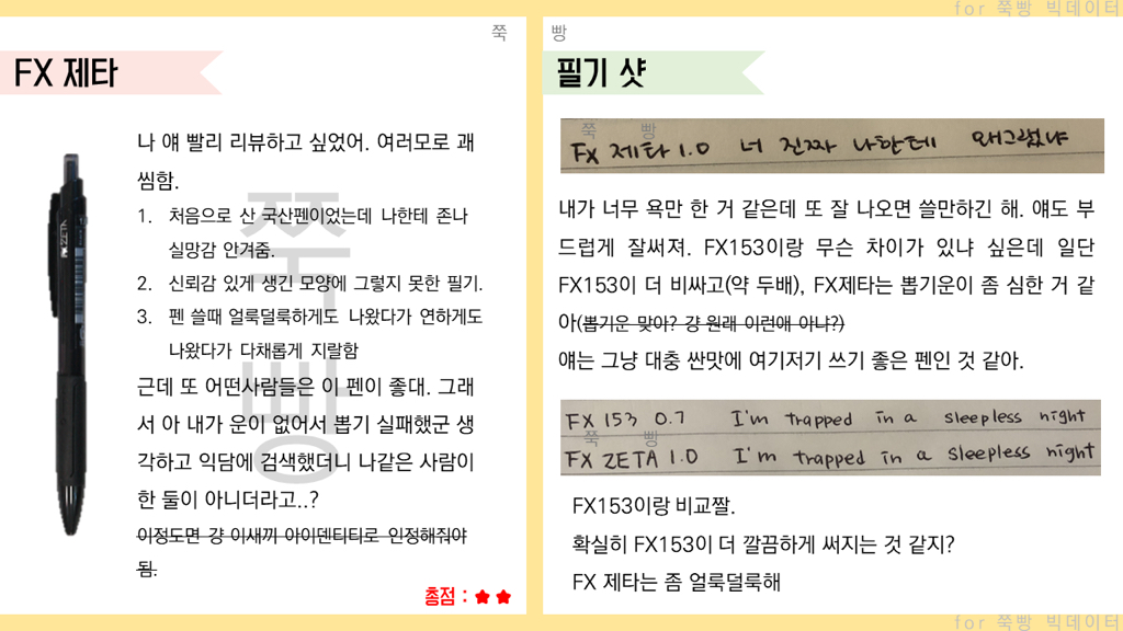 ❌국산펜은 쓸만한게 없다고?❌ 그렇지않아❗️❗️ 직접써보고 쓰는 🌈국산펜 리뷰 : 1. 유성볼펜 편🌈 +수정 | 인스티즈