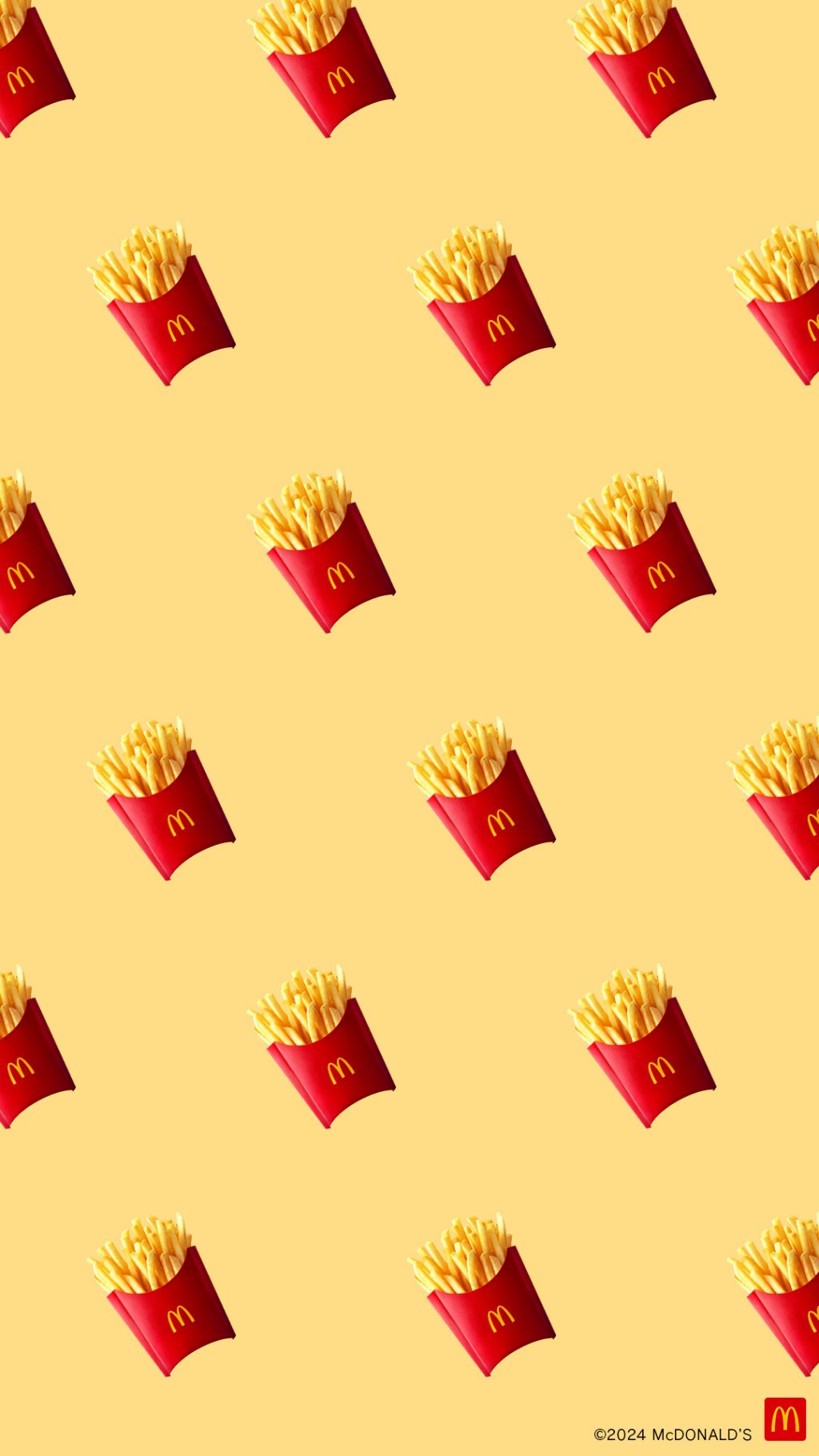 일본 맥도날드 공계가 올려준 감튀 배경화면 | 인스티즈