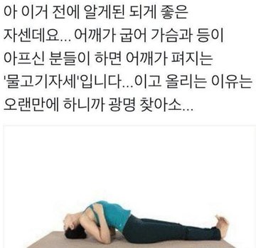 하루종일 앉아있는 사람을 위한 물고기 자세 | 인스티즈