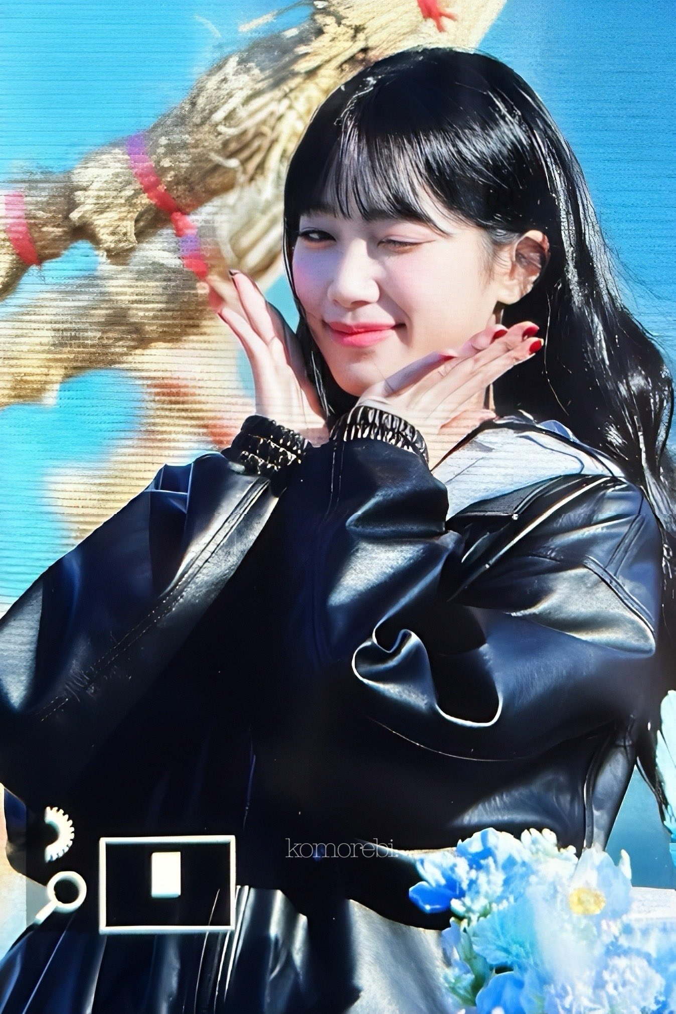 앞머리 반응 좋아서 오늘도 선보였다는 르세라핌 카즈하 | 인스티즈