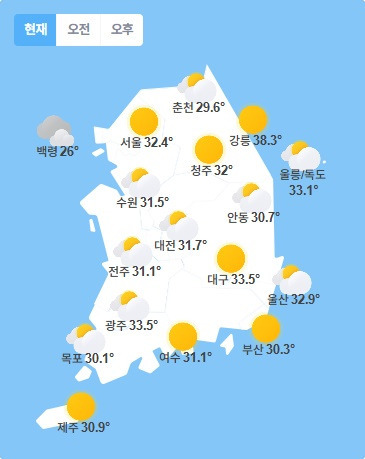 현재 미쳐버린 강릉 날씨 | 인스티즈