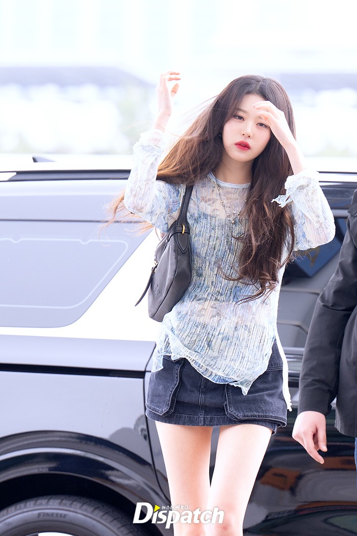 오늘자 아이브 장원영 출국 패션 | 인스티즈