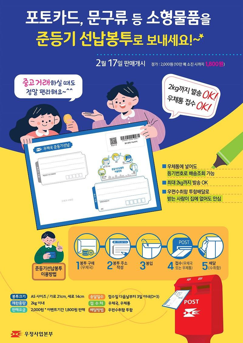 우체국에서 17일부터하는 소형물품 준등기 시스템 | 인스티즈