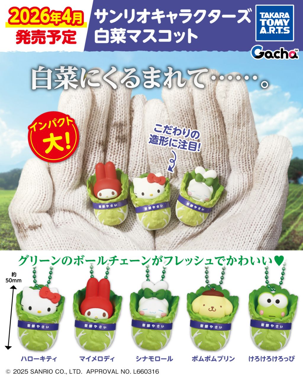 산리오 캐릭터즈 배추 마스코트 가챠 | 인스티즈