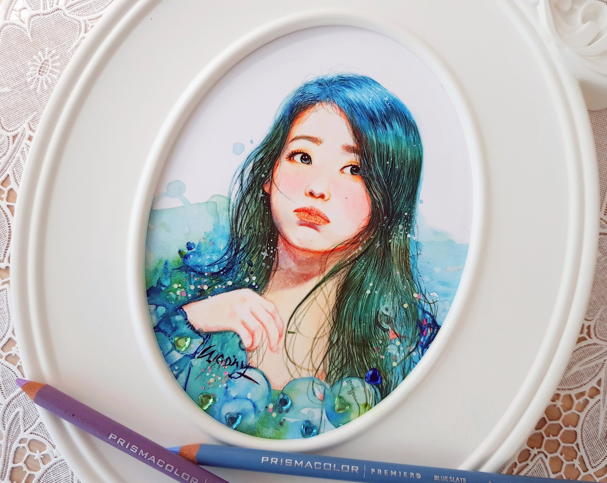 아이유가 좋아요 누른 팬아트.. | 인스티즈