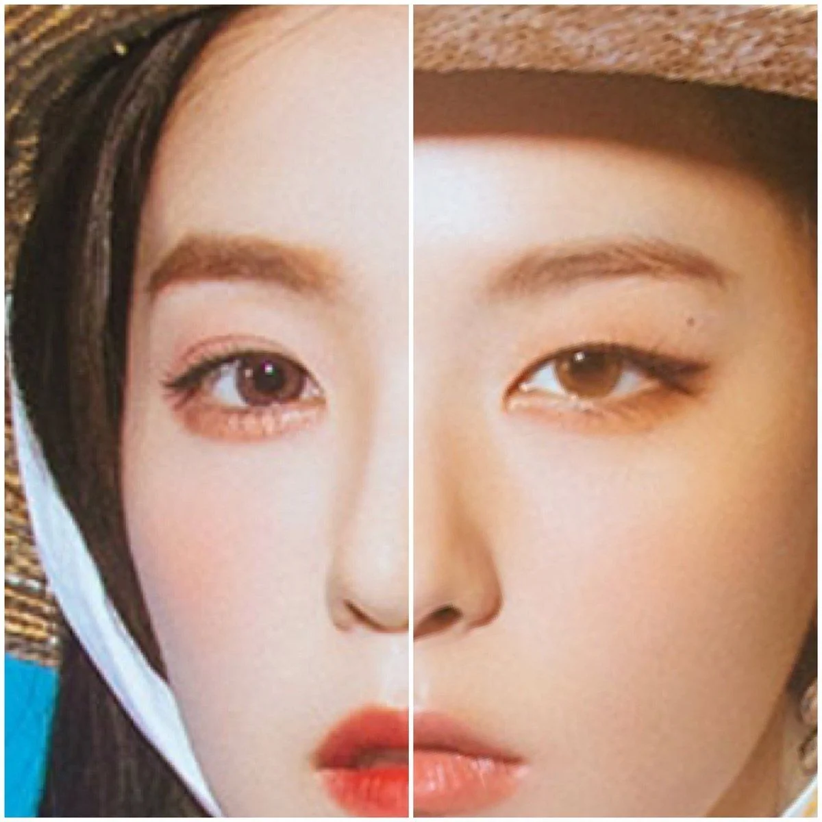 정반대로 생겼는데 이목구비 위치는 거의 비슷하다는 아이린 슬기 | 인스티즈