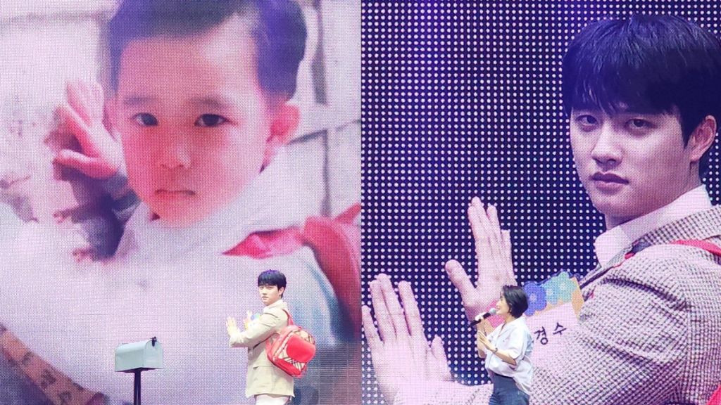 본인 과거사진 따라한 도경수 | 인스티즈