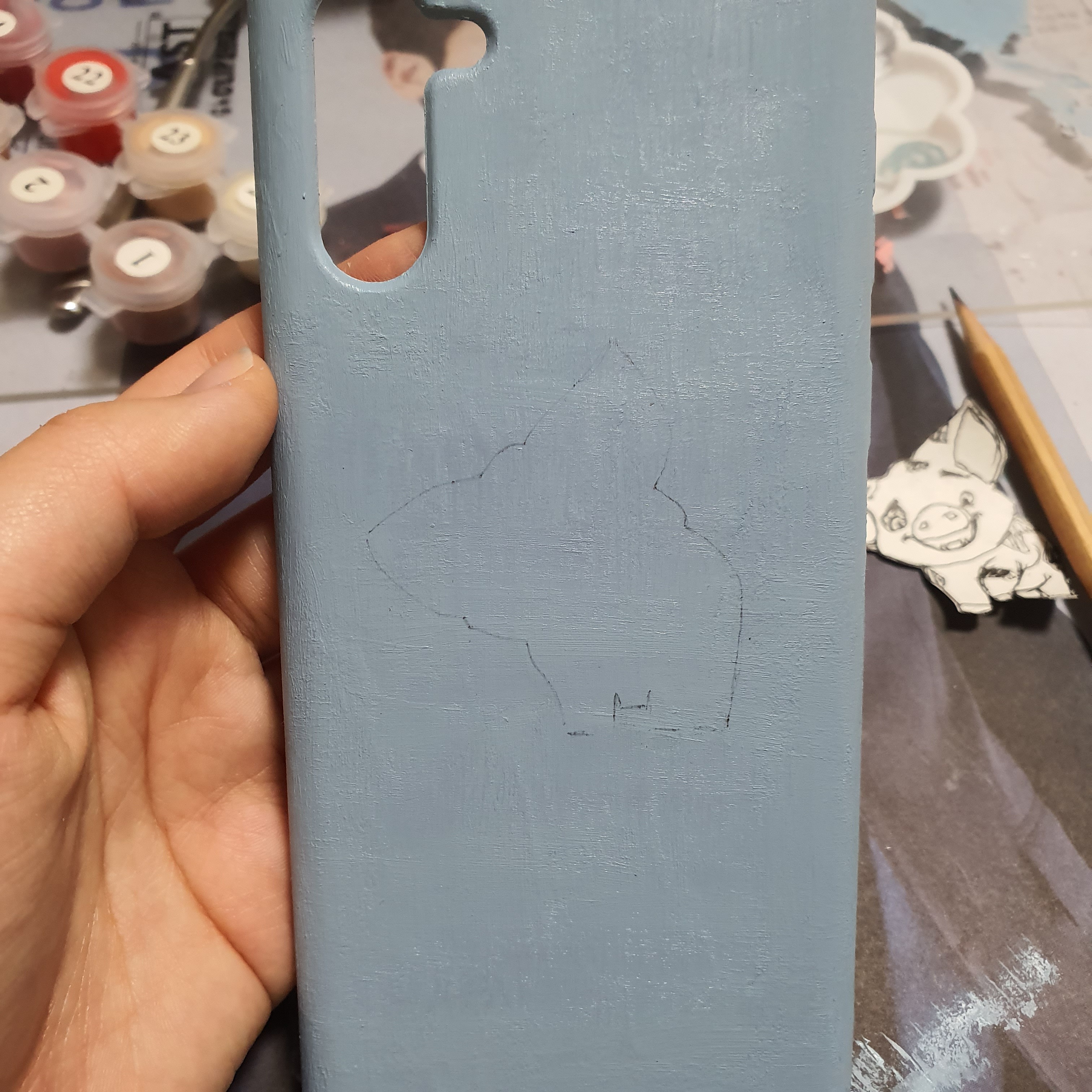 피포페인팅 남은 물감 아깝다. 폰케이스 만들자 | 인스티즈