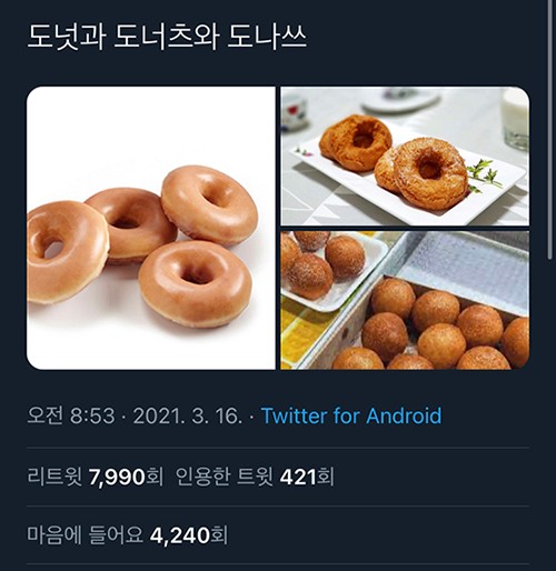 도넛 도너츠 도나쓰 차이.jpg | 인스티즈