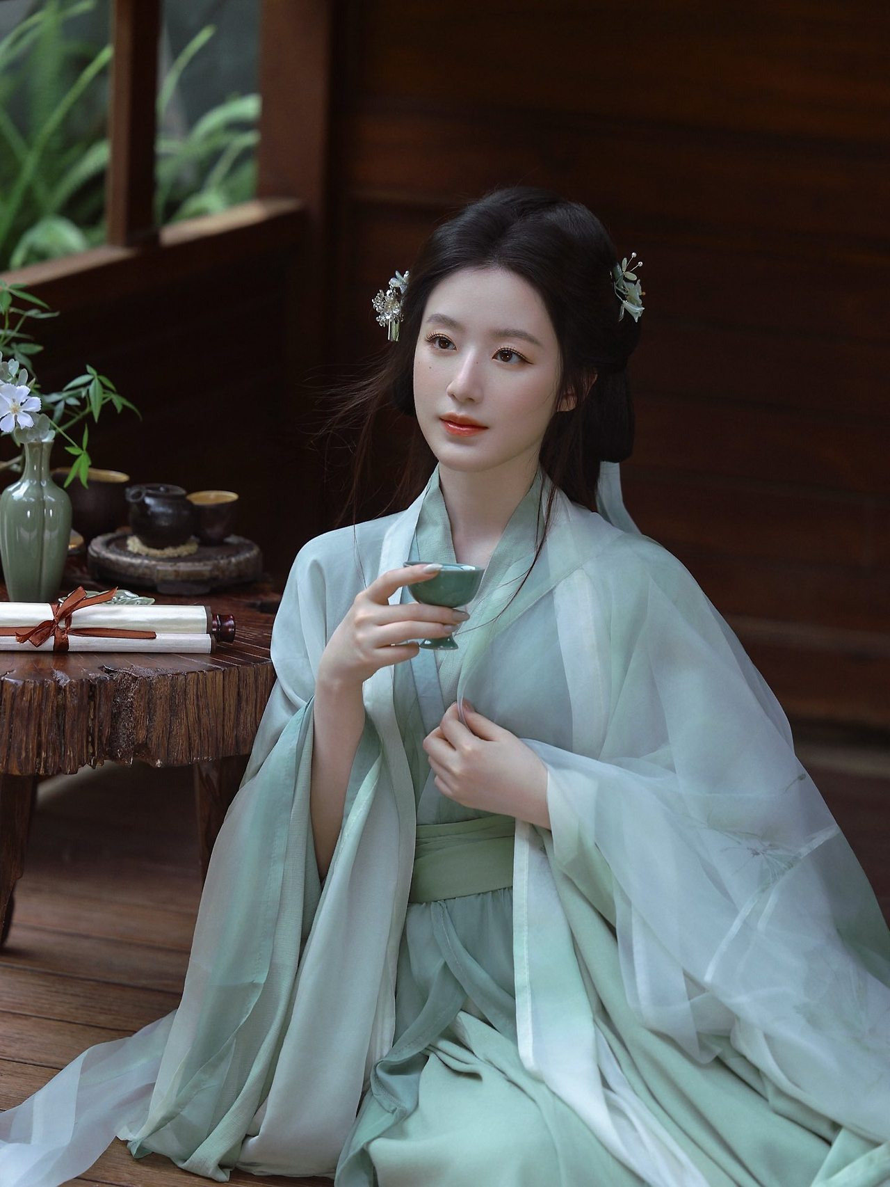 알티타는 중인 중화권 사극풍 의상 입은 슈화 | 인스티즈