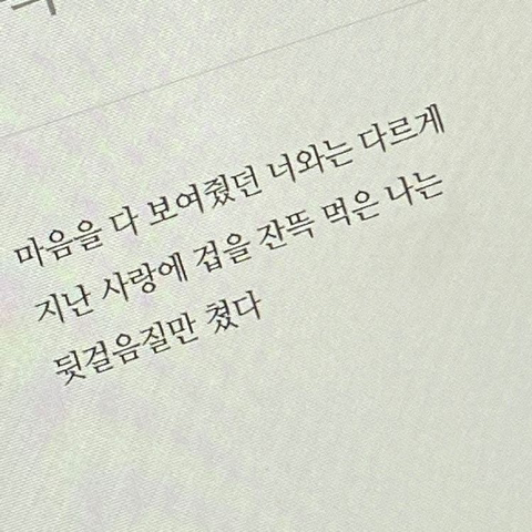 사랑은 낭만적이라 지독하리만큼 아프고 금방 시들어버려서 | 인스티즈