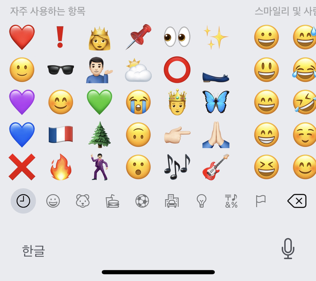 맨 위에 뜨는 이모티콘 6개가 내일의 기분 | 인스티즈