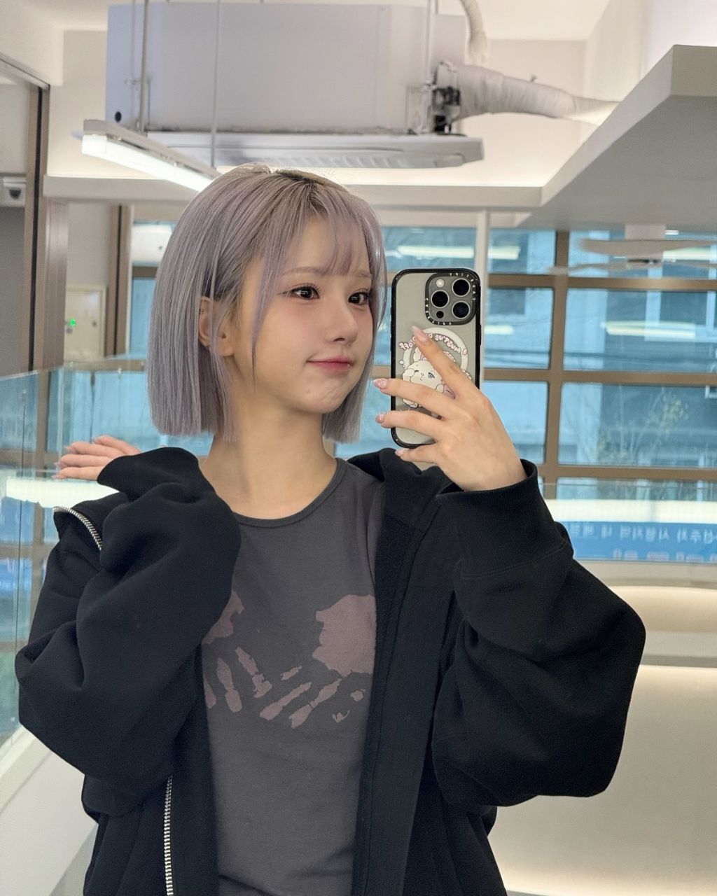 오랜만에 단발한 비비지 은하 | 인스티즈