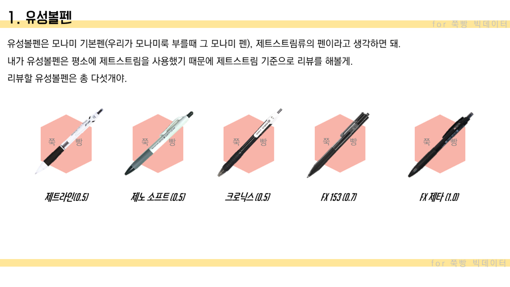 ❌국산펜은 쓸만한게 없다고?❌ 그렇지않아❗️❗️ 직접써보고 쓰는 🌈국산펜 리뷰 : 1. 유성볼펜 편🌈 +수정 | 인스티즈