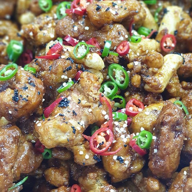 단체급식 맛초킹치킨 맛초킹탕수육 jpg | 인스티즈