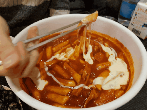 매운맛 오리지널 덜매운맛 착한맛 엽기떡볶이 움짤 gifjpg | 인스티즈