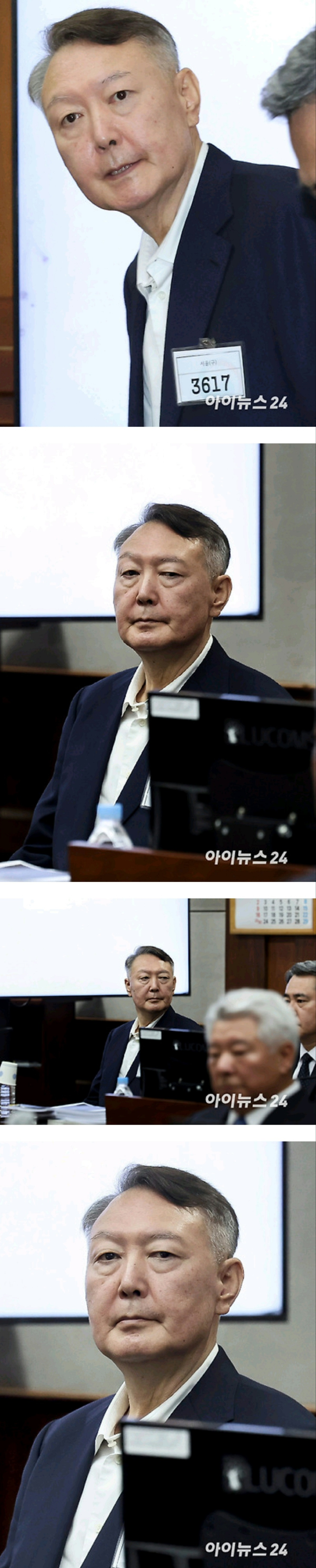 [포토] 취재진 카메라 응시하는 윤석열 전 대통령 | 인스티즈
