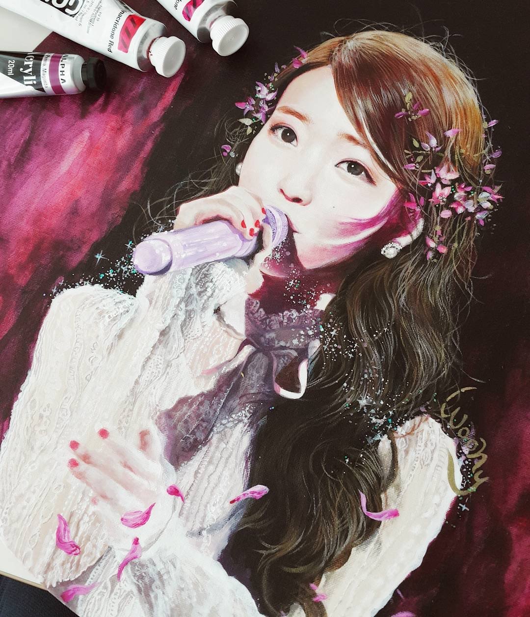 아이유가 좋아요 누른 팬아트.. | 인스티즈