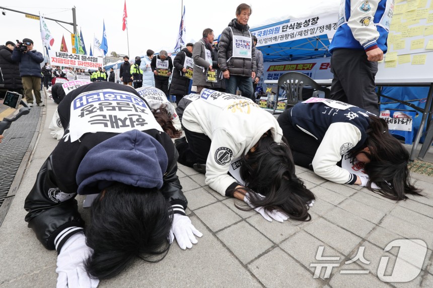 윤석열 대통령파면 촉구 대학생 삼보일배 | 인스티즈
