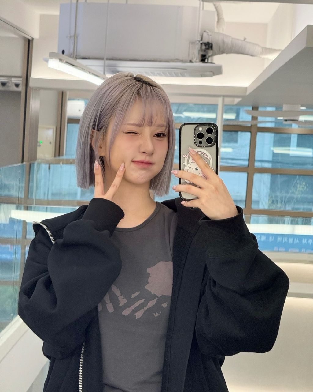 오랜만에 단발한 비비지 은하 | 인스티즈