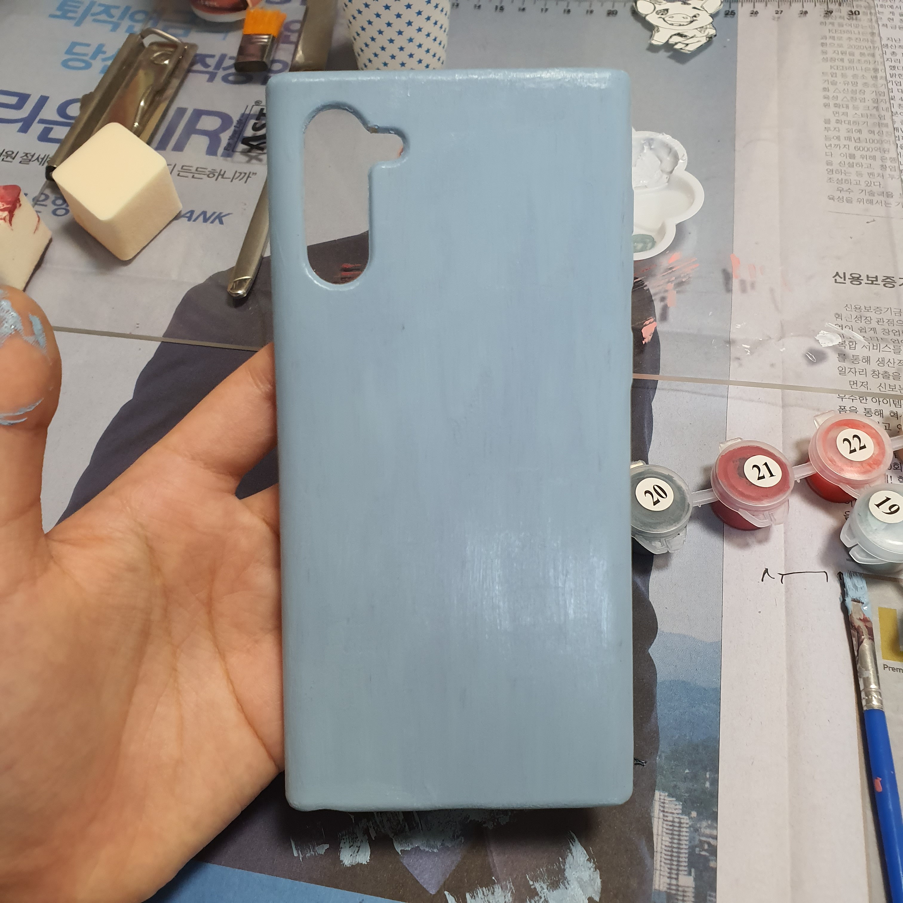 피포페인팅 남은 물감 아깝다. 폰케이스 만들자 | 인스티즈