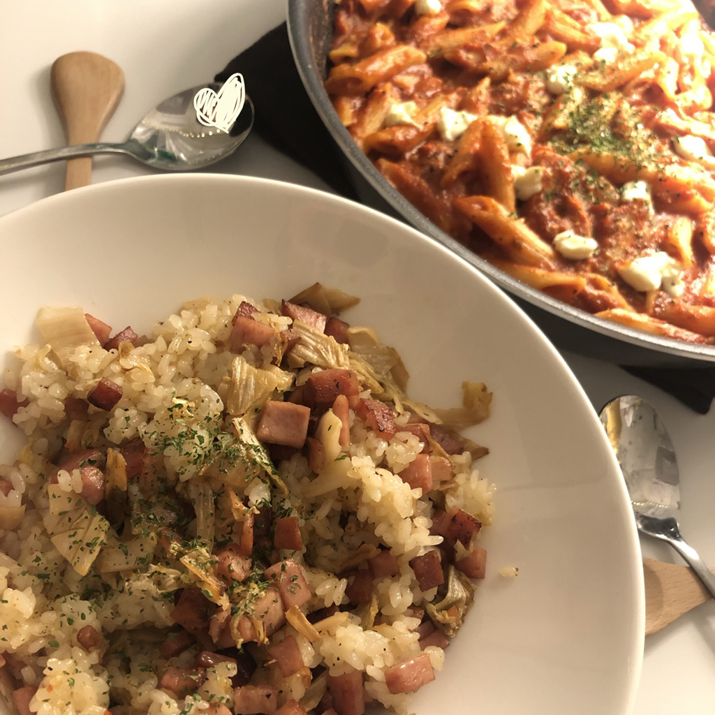 단 5분만에! 만드는 초 간 단 묵은지스팸볶음밥🧑��‍🍳 주먹밥응용 가능한! | 인스티즈