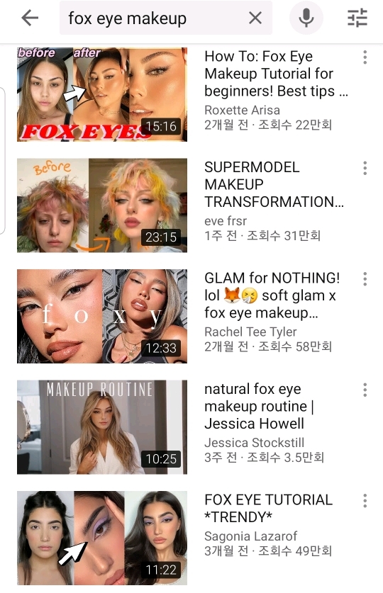 요새 서양에서 유행하는 fox eye | 인스티즈
