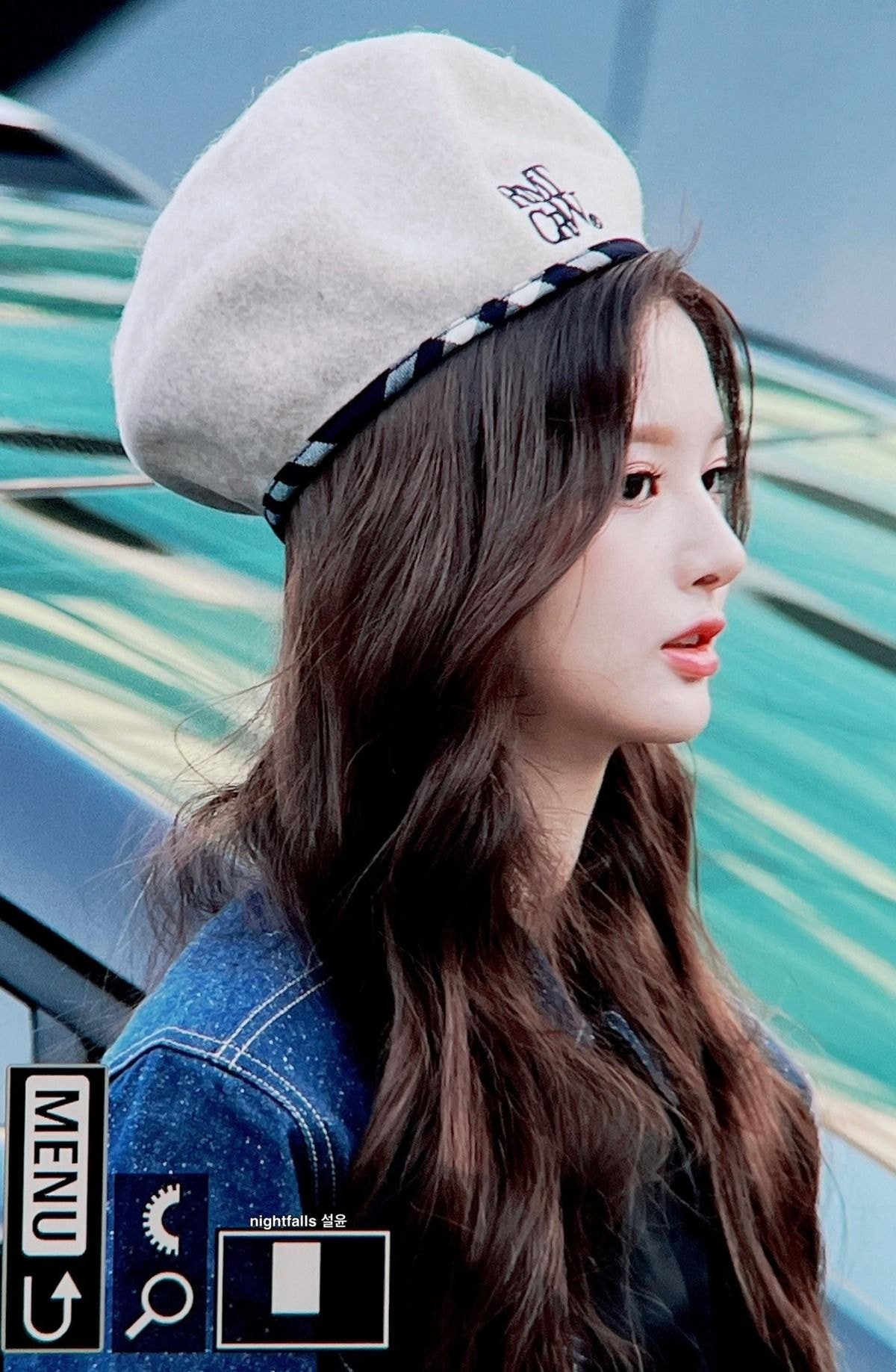 오늘자 베레모 이상하게 쓰고 출근한 엔믹스 설윤 | 인스티즈