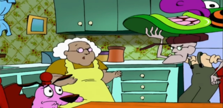 커리지와 뮤리엘의 첫만남 에피소드 겁쟁이 강아지 커리지 우울한 기억의 초상 - 2 약간 잔인 | 인스티즈