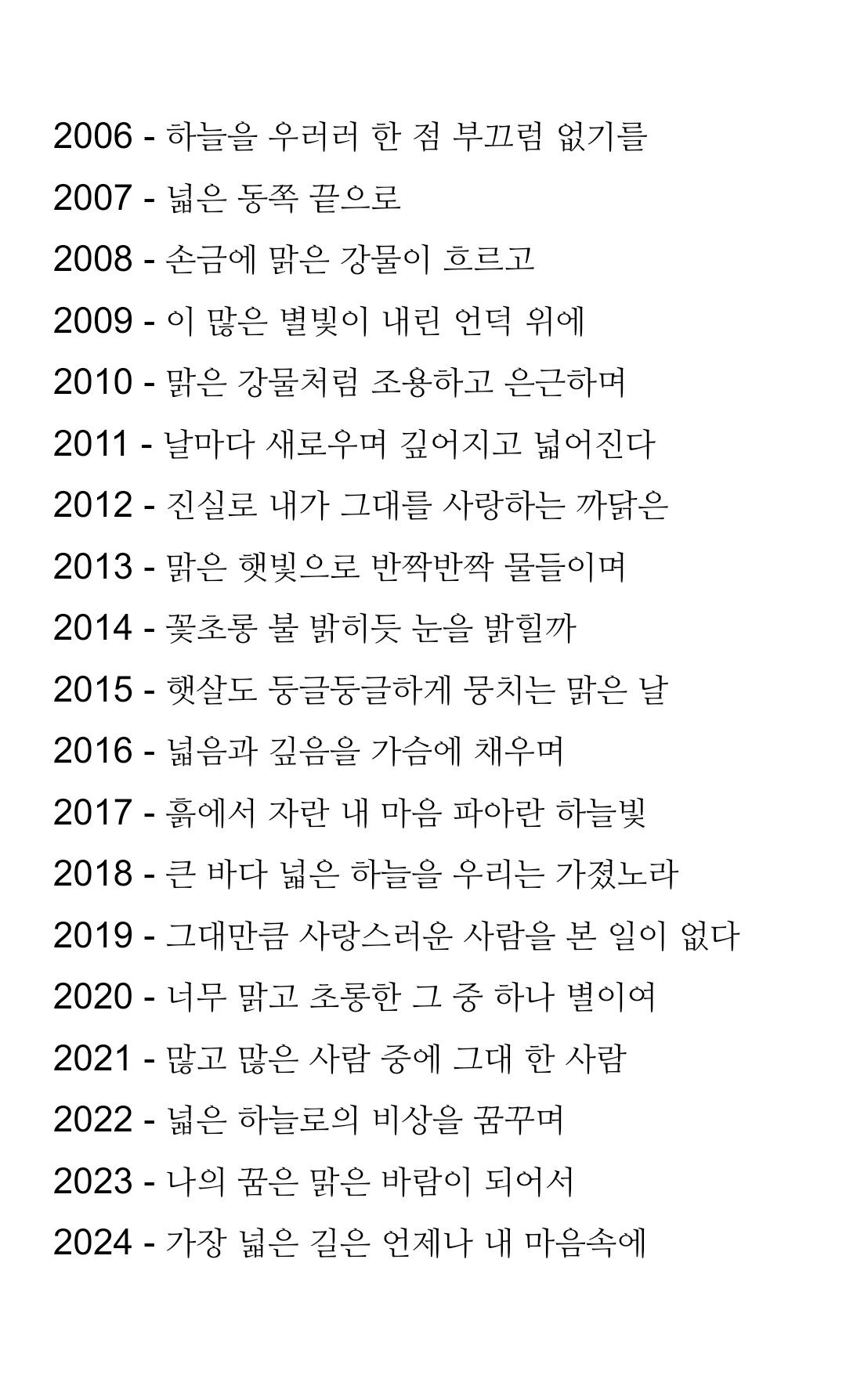 역대 수능 필적 확인란 문구 | 인스티즈