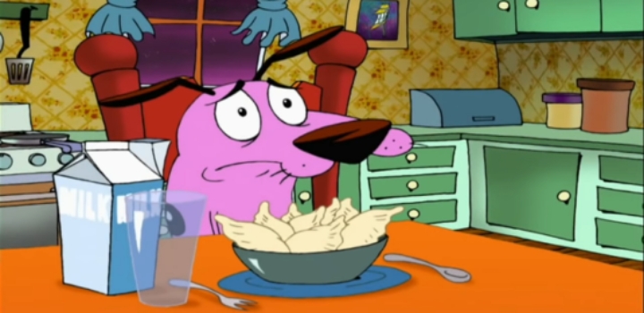 커리지와 뮤리엘의 첫만남 에피소드 겁쟁이 강아지 커리지 우울한 기억의 초상 - 2 약간 잔인 | 인스티즈