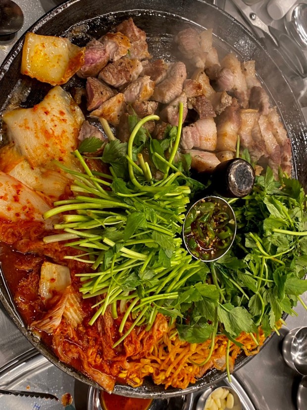 미나리 김치 삼겹살.jpg | 인스티즈