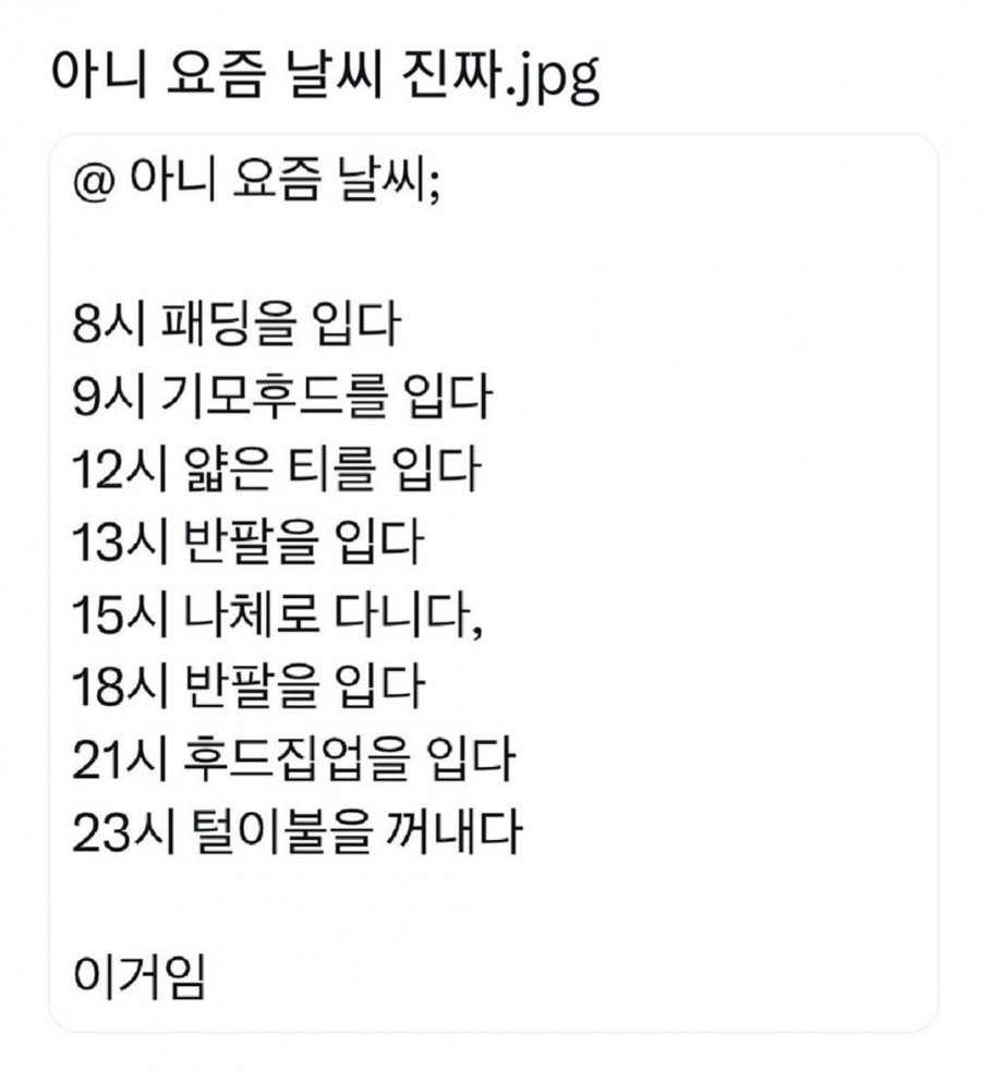 요즘 날씨 시간별 상태 | 인스티즈