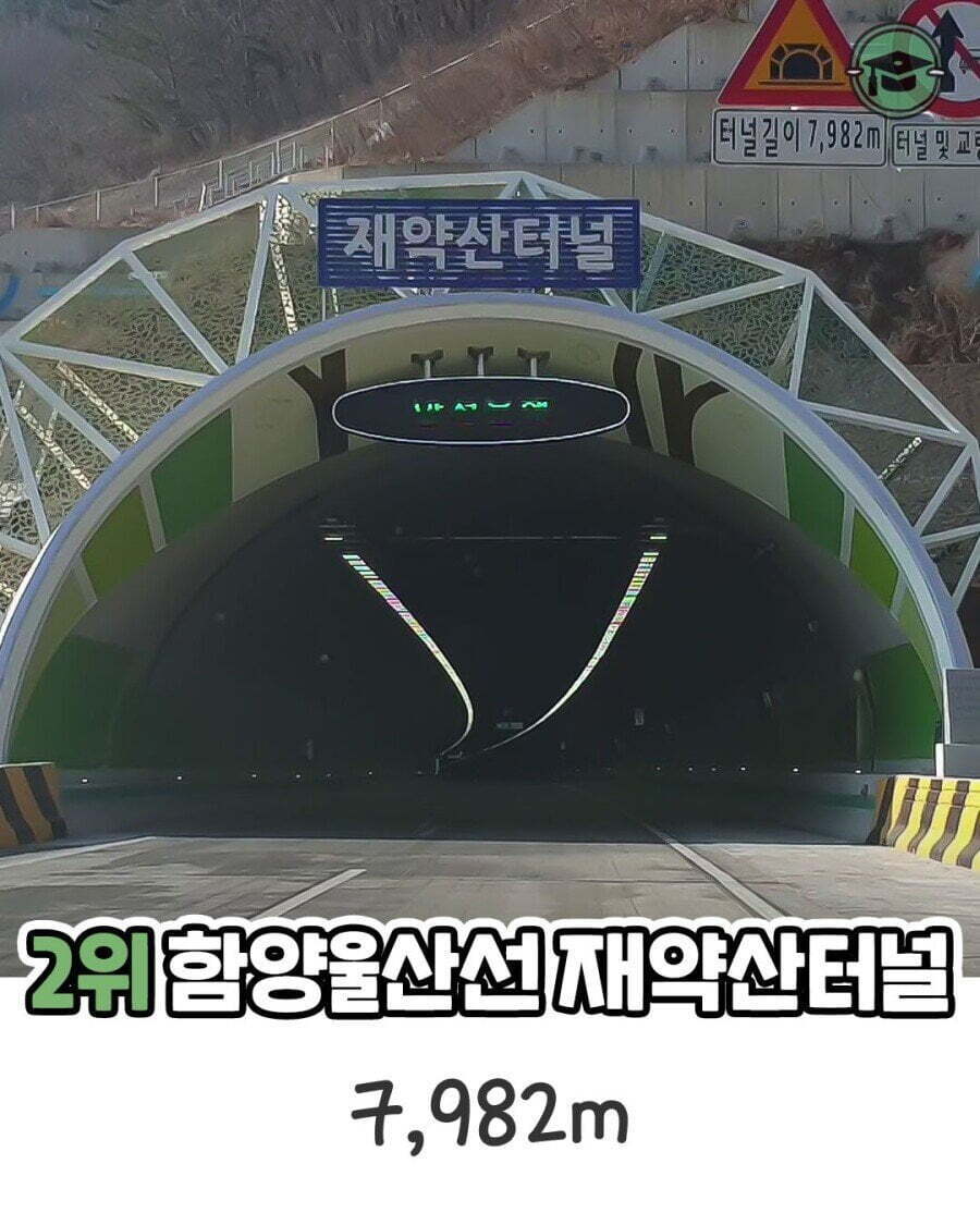 우리나라 고속도로 터널 길이 순위 | 인스티즈