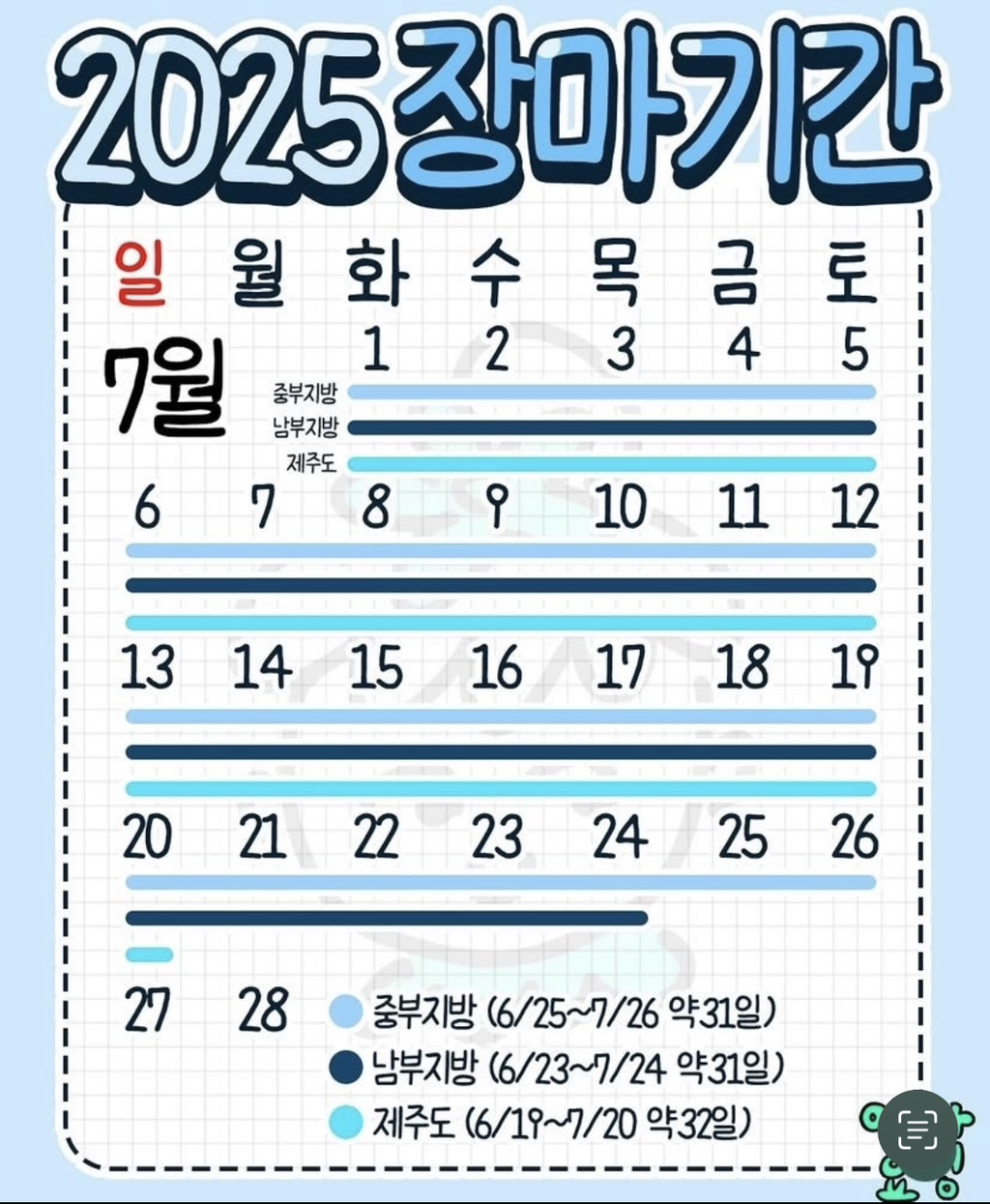 2025 장마기간 | 인스티즈