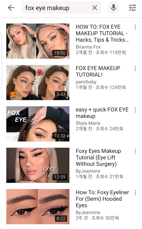 요새 서양에서 유행하는 fox eye | 인스티즈