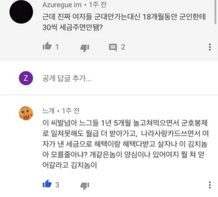 근데 진짜 여자들 군대안가는대신 군인들한테 세금주면안됌? | 인스티즈