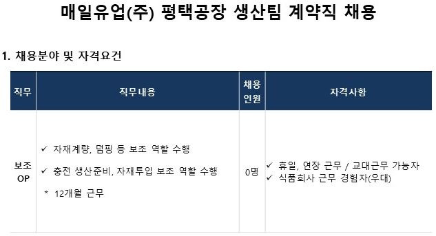 매일유업(주) 평택공장 이미지
