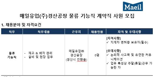 매일유업(주)경산공장 이미지