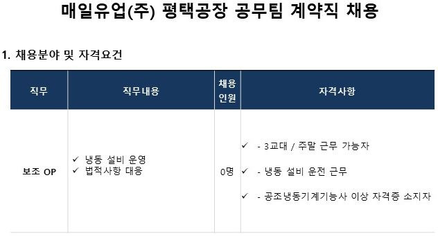 매일유업(주) 평택공장 이미지