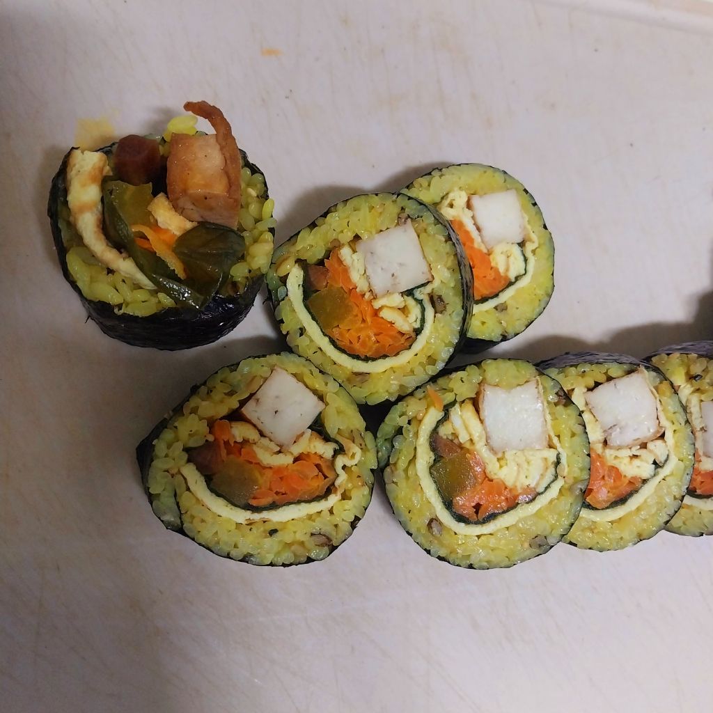 두부조림 도시락 김밥.... - ♡- 약선 건강 요리방 - 【우수카페】신비한 약초세상 두부조림 도시락 김밥....