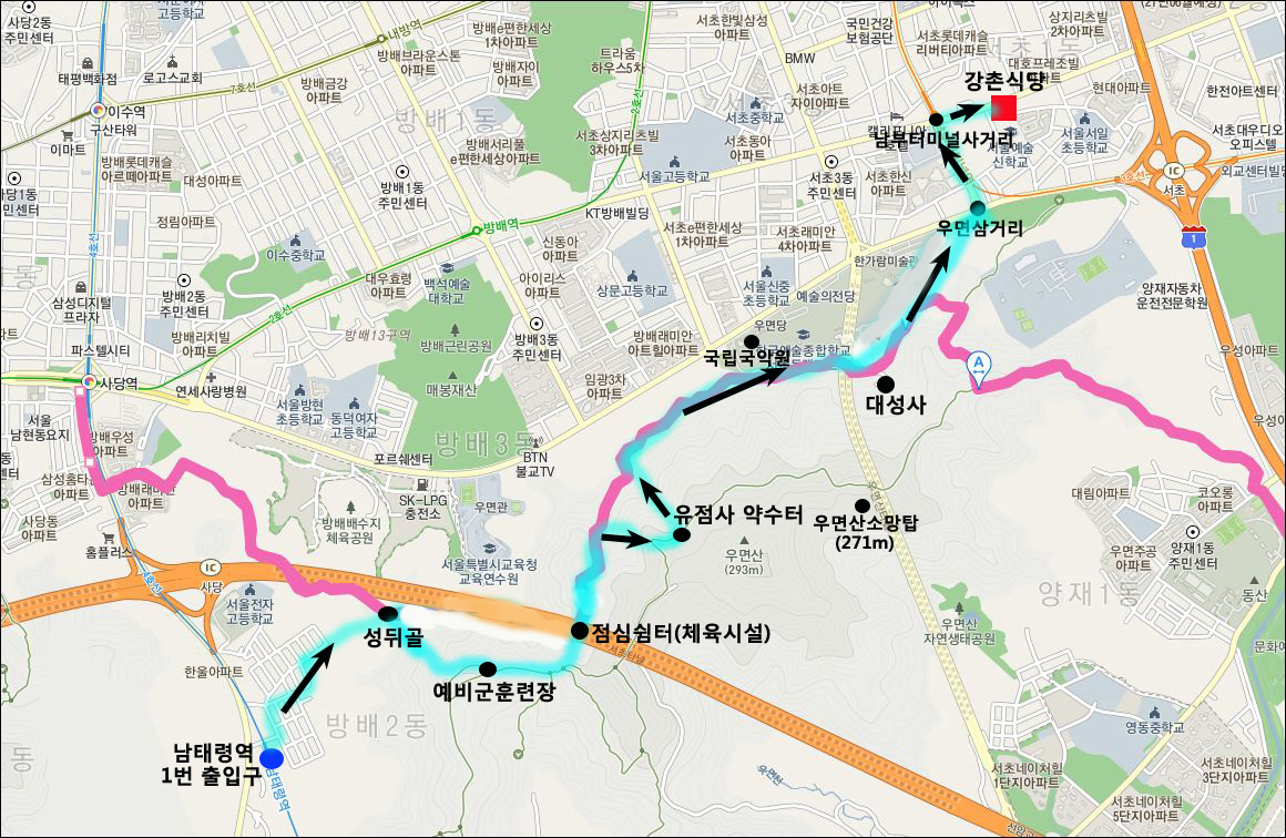 강촌마을사거리 이미지