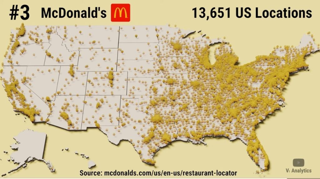 미국 패스트푸드 체인점 점포수 top 30 | 인스티즈