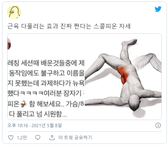근육 푸는데 좋은 자세 | 인스티즈