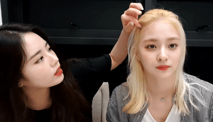 프로미스나인의 지원이와 나경이! (feat. 채영) | 인스티즈