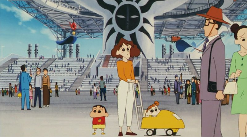 아버지의 오사카 만박 사진에서 짱구 가족을 찾은 일본인 | 인스티즈