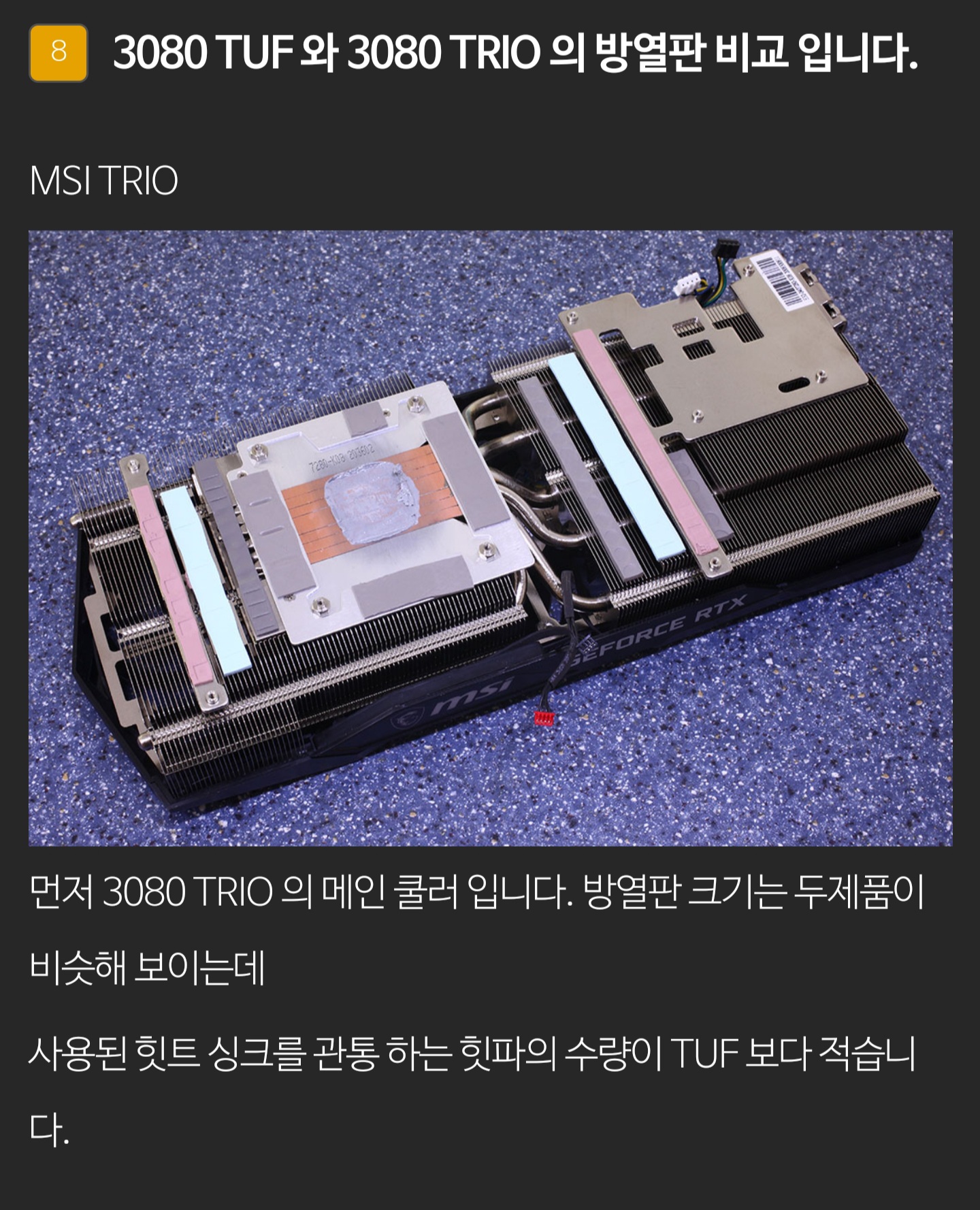 새로 나온 3080 그래픽카드 (MSI,ASUS) 비교 | 인스티즈